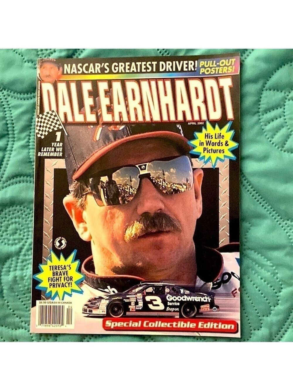 Dale Earnhardt Special Collectable Edition Magazine April 2002 NASCAR Ra…